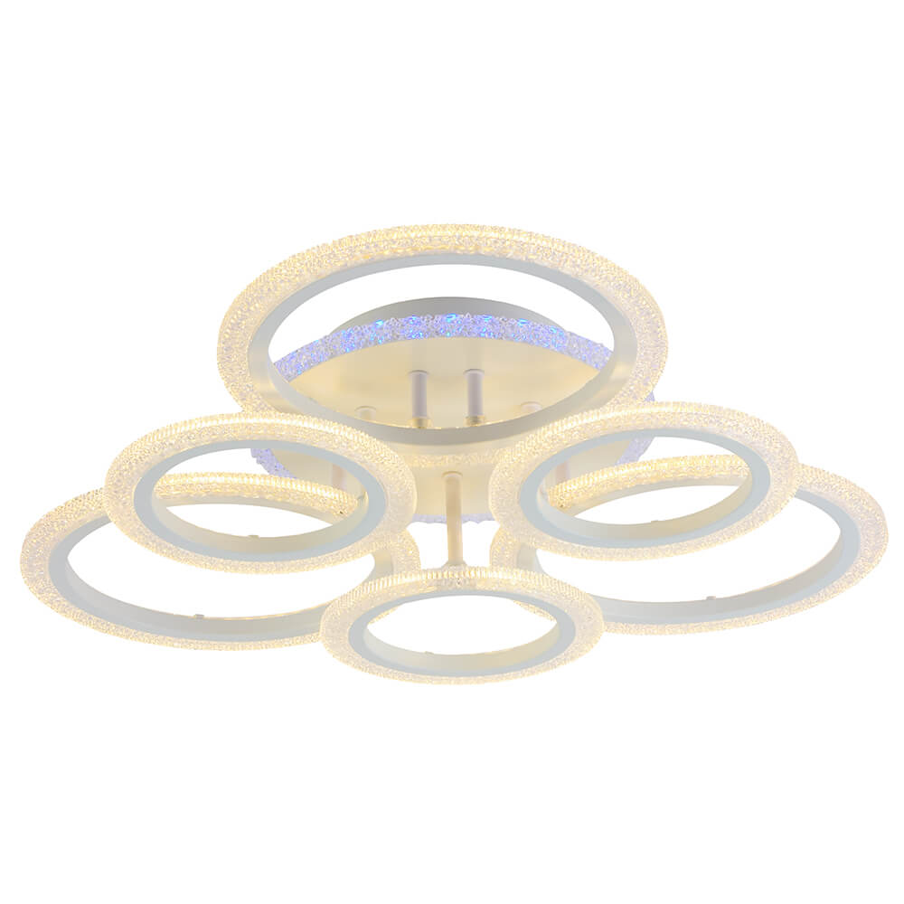 

Потолочная светодиодная люстра Profit Light 8086/3+3 WHT A, Белый, 8086/3+3 WHT A ()