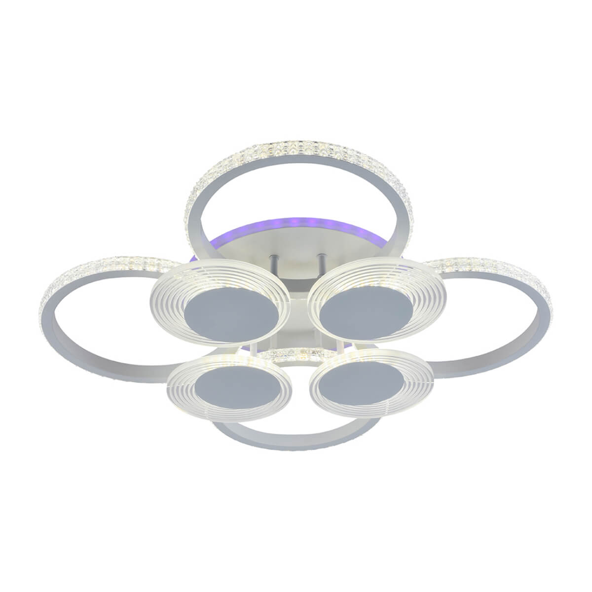 

Потолочная светодиодная люстра Profit Light 5883/4+4A WHT, Белый, 5883/4+4A WHT ()