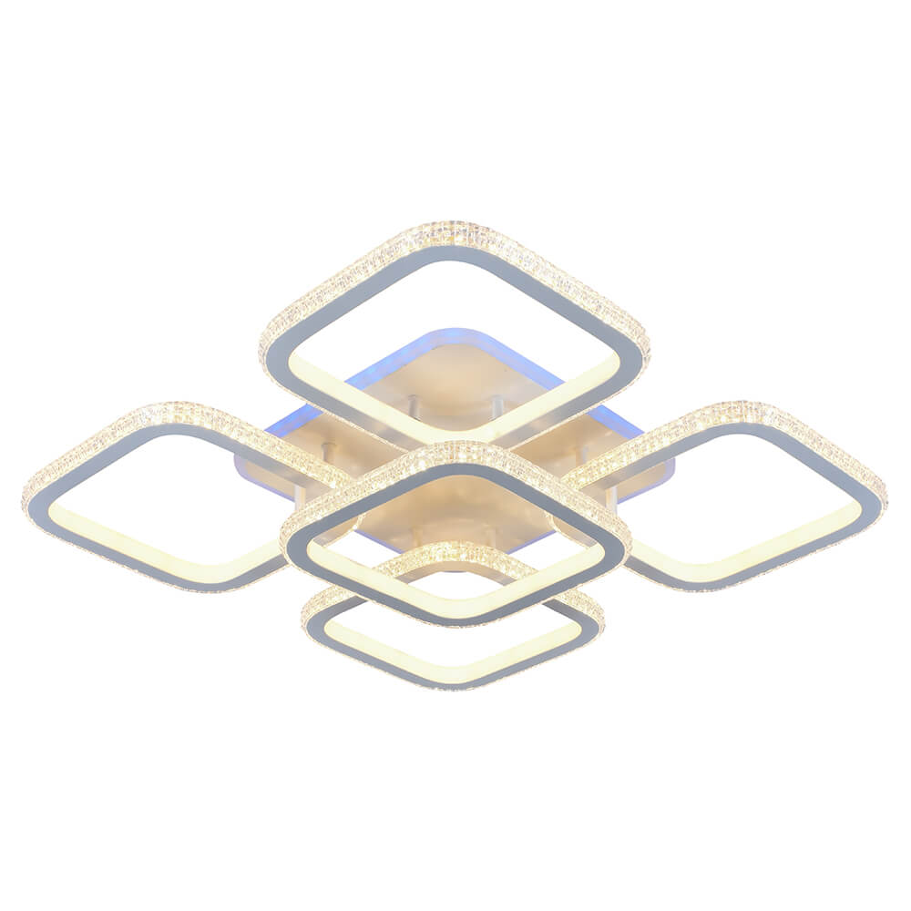 

Потолочная светодиодная люстра Profit Light 8023/4+1 WHT, Белый, 8023/4+1 WHT ()