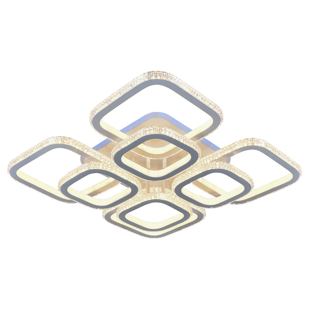 

Потолочная светодиодная люстра Profit Light 8023/4+4 WHT, Белый, 8023/4+4 WHT ()