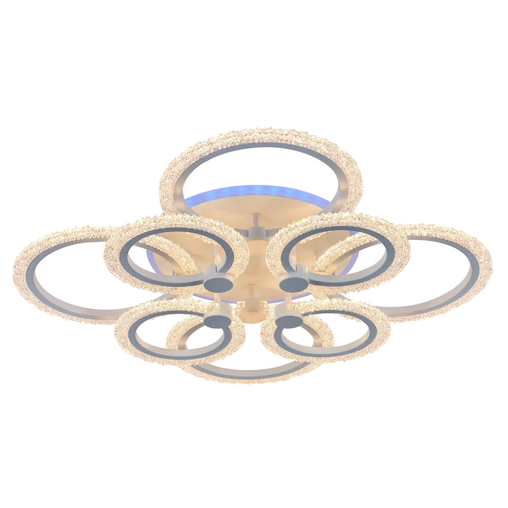 

Потолочная светодиодная люстра Profit Light 8003/4+4 WHT, Белый, 8003/4+4 WHT ()