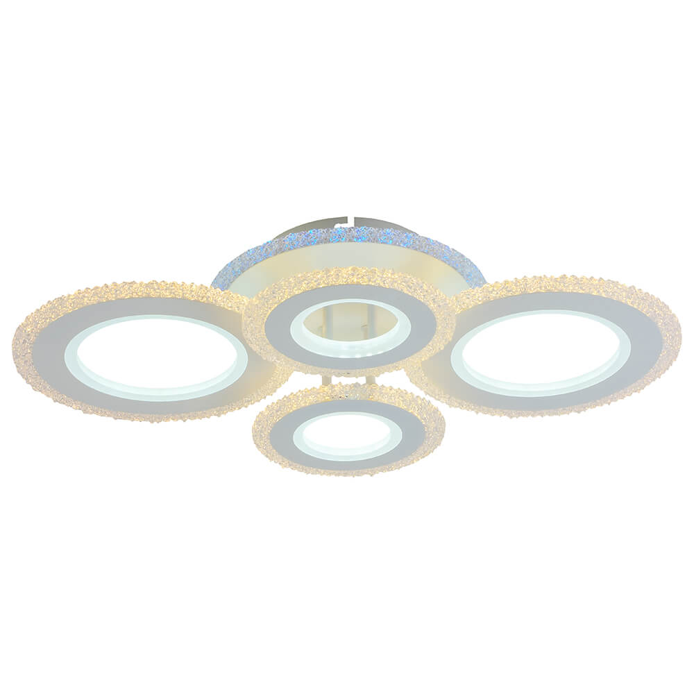 

Потолочная светодиодная люстра Profit Light 8081/2+2 WHT, Белый, 8081/2+2 WHT ()