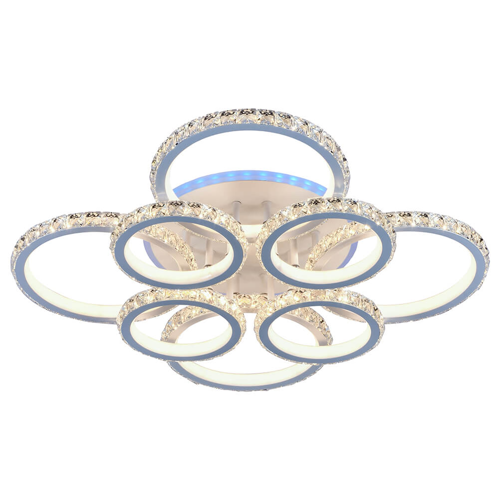 

Потолочная светодиодная люстра Profit Light 8052/4+4 WHT, Белый, 8052/4+4 WHT ()