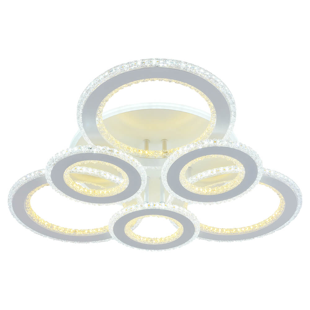 

Потолочная светодиодная люстра Profit Light 8040/3+3 WHT, Белый, 8040/3+3 WHT