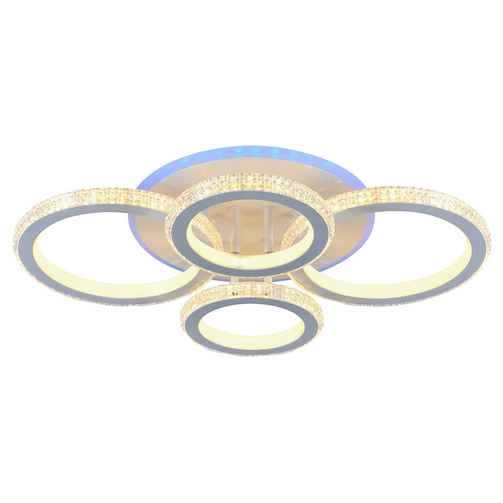 

Потолочная светодиодная люстра Profit Light 8017/2+2 WHT, Белый, 8017/2+2 WHT