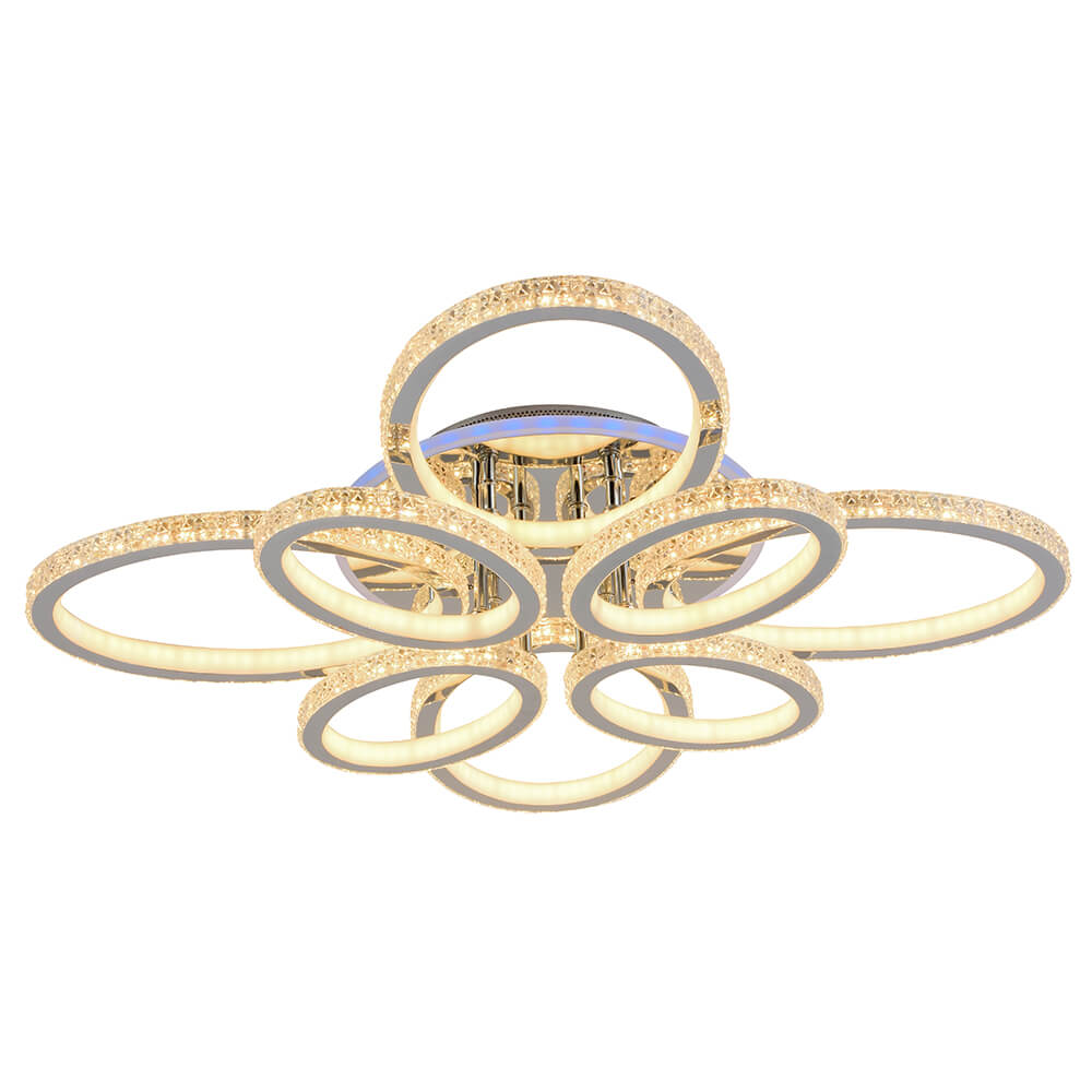 

Потолочная светодиодная люстра Profit Light 8033/4+4 CHR, Хром, 8033/4+4 CHR ()