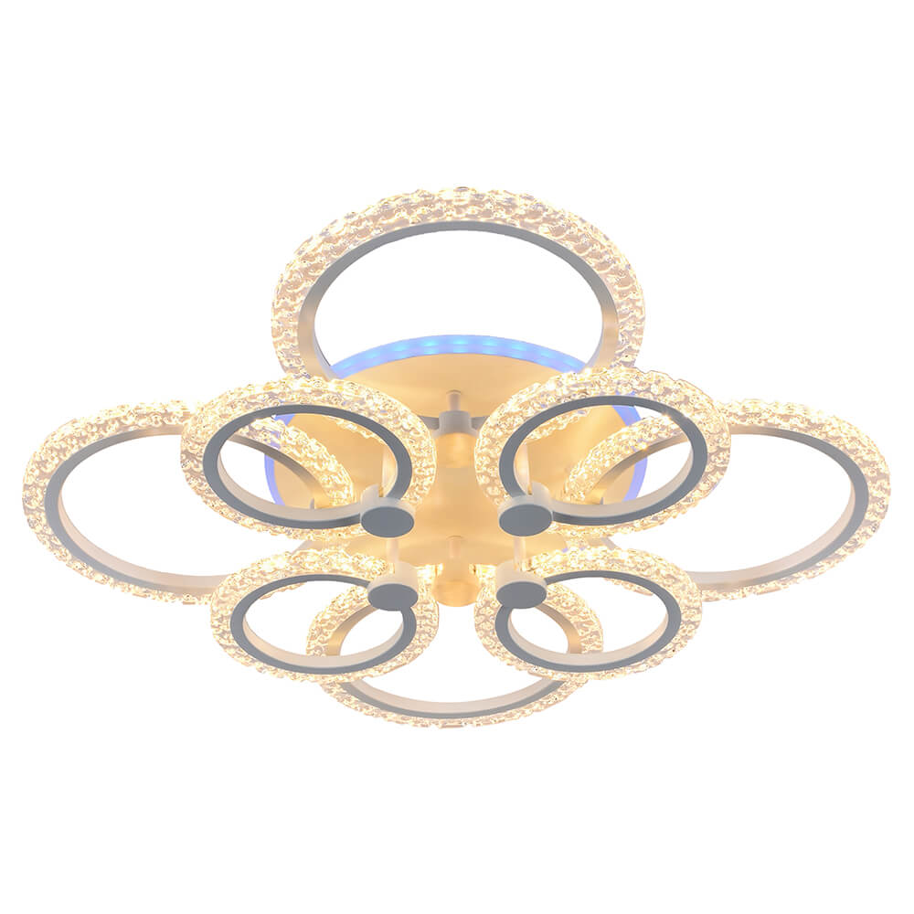 

Потолочная светодиодная люстра Profit Light 8027/4+4 WHT, Белый, 8027/4+4 WHT ()