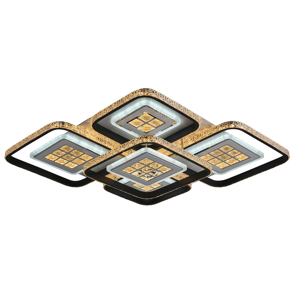 

Потолочная светодиодная люстра Profit Light 8051/4+1 WHT+BLK A, Черный, 8051/4+1 WHT+BLK A