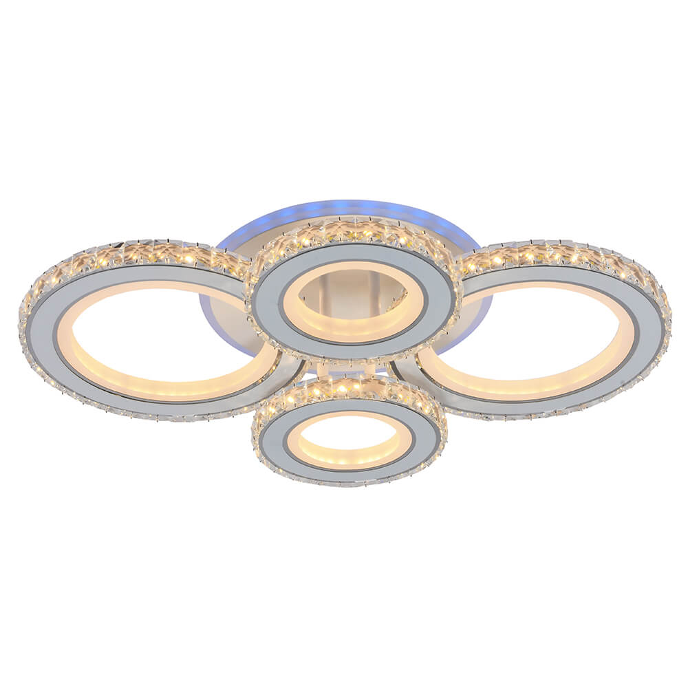 

Потолочная светодиодная люстра Profit Light 8061/2+2 WHT, Белый, 8061/2+2 WHT ()