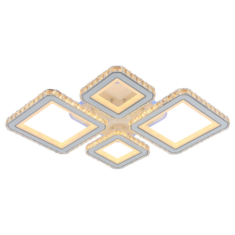 

Потолочная светодиодная люстра Profit Light 8048/2+2 WHT, Белый, 8048/2+2 WHT ()