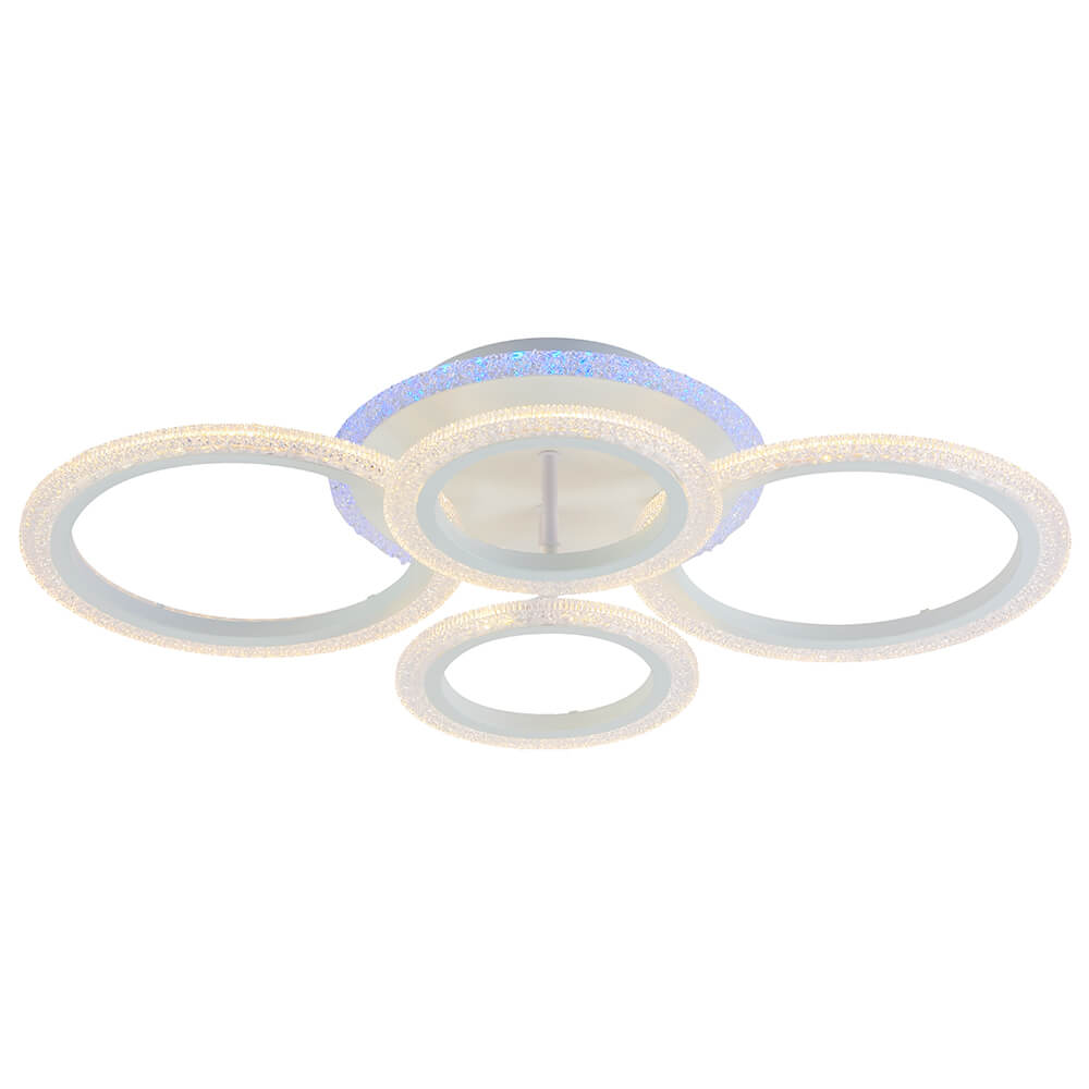 

Потолочная светодиодная люстра Profit Light 8086/2+2 WHT, Белый, 8086/2+2 WHT ()