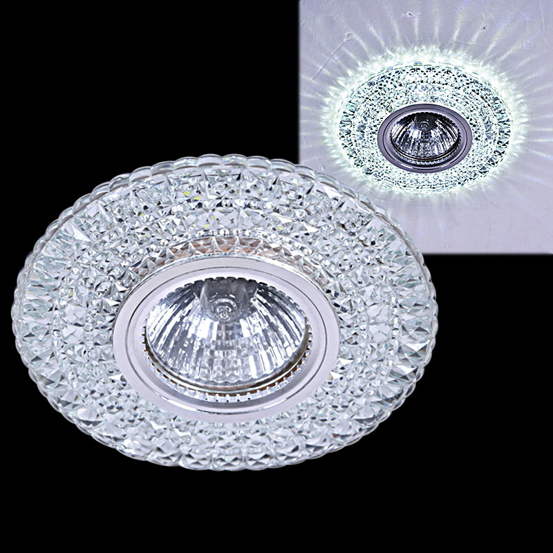 

Точечный светильник Reluce 51014-9.0-001MN MR16+LED3W WH, Хром, 51014-9.0-001MN MR16+LED3W WH