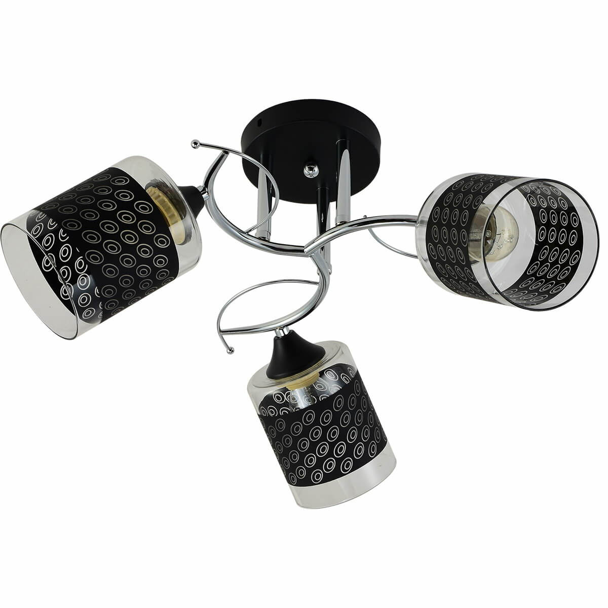 

Потолочная люстра Reluce 01316-0.3-03 BK+CR, Черный, 01316-0.3-03 BK+CR