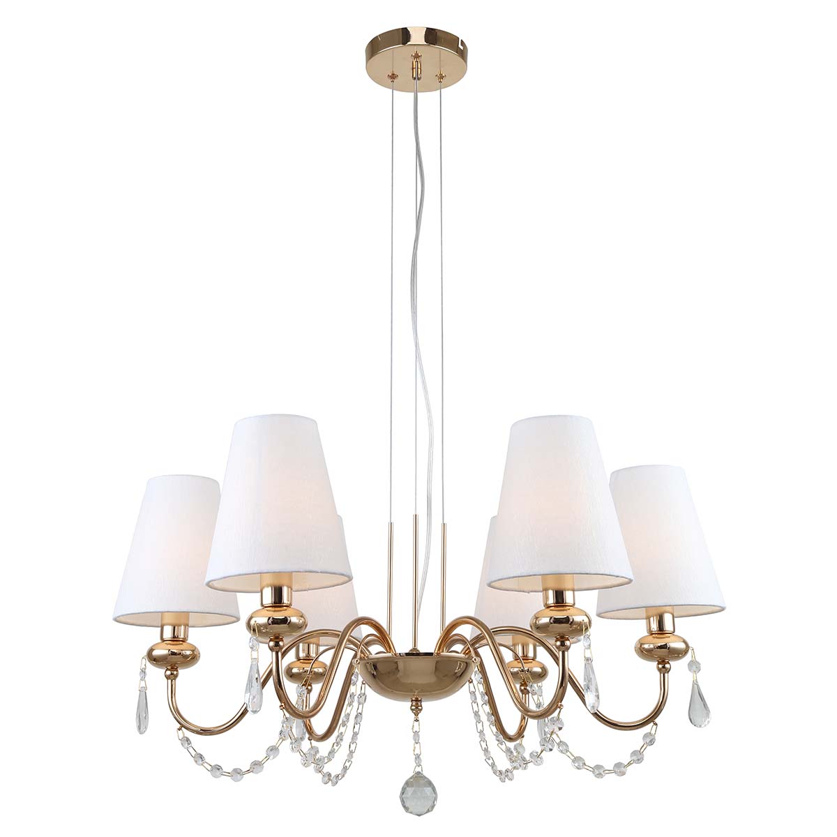 

Подвесная люстра Rivoli Becky 2066-306 Б0055463, Золотой, 2066-306 Becky