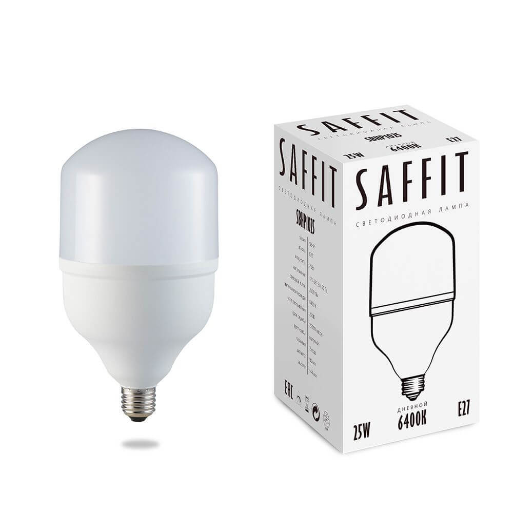 

Лампа светодиодная Saffit E27 25W 6400K Цилиндр Матовая SBHP1025 55106