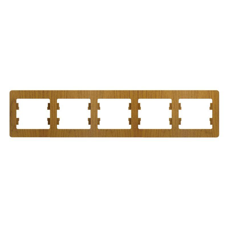 

Рамка 5-постовая Schneider Electric Glossa дуб GSL000505, Дерево, GSL000505 Glossa