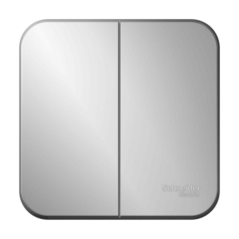 

Выключатель двухклавишный Schneider Electric Blanca 10A 250V алюминий BLNVA105013, BLNVA105013 Blanca