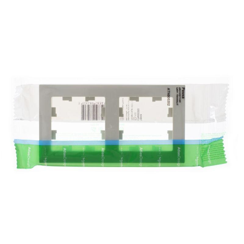 

Рамка 2-постовая Schneider Electric AtlasDesign бежевая ATN000202, Бежевый, ATN000202 AtlasDesign