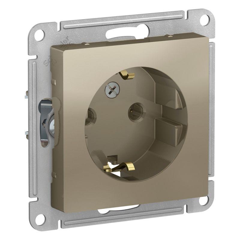 

Розетка 2К+З Schneider Electric AtlasDesign 16A 250V шампань ATN000543, ATN000543 AtlasDesign