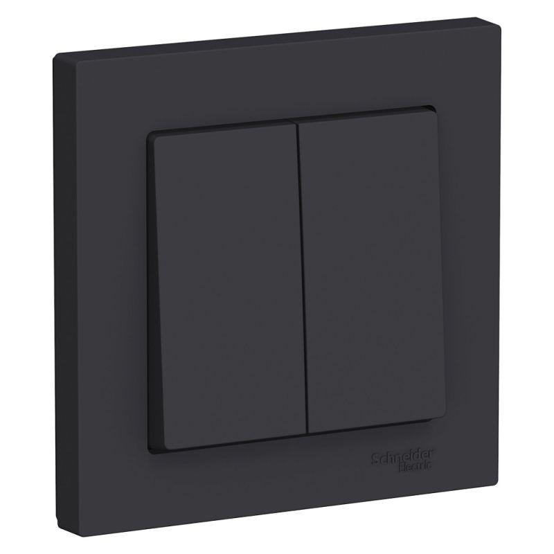 

Выключатель одноклавишный Schneider Electric AtlasDesign 10A 250V карбон ATN001052, Черный, ATN001052 AtlasDesign