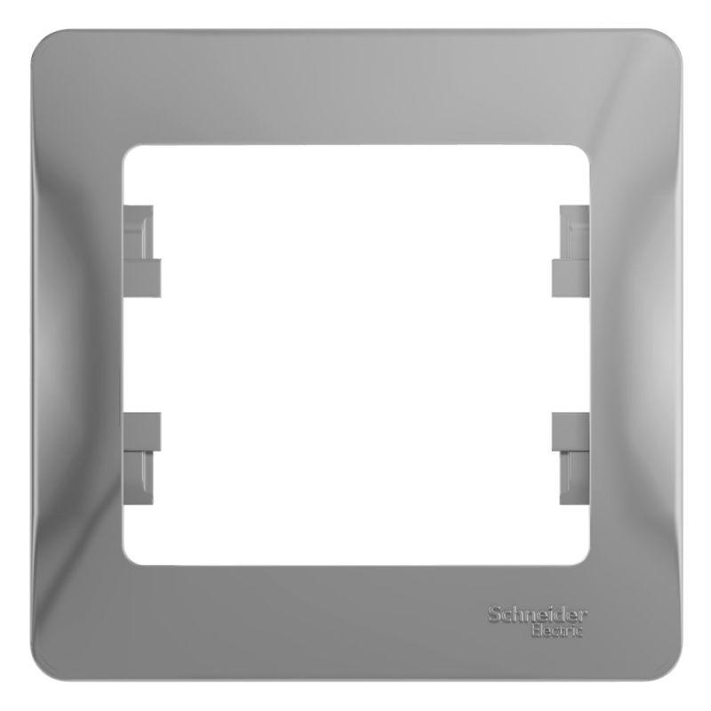 

Рамка 1-постовая Schneider Electric Glossa алюминий GSL000301, GSL000301 Glossa