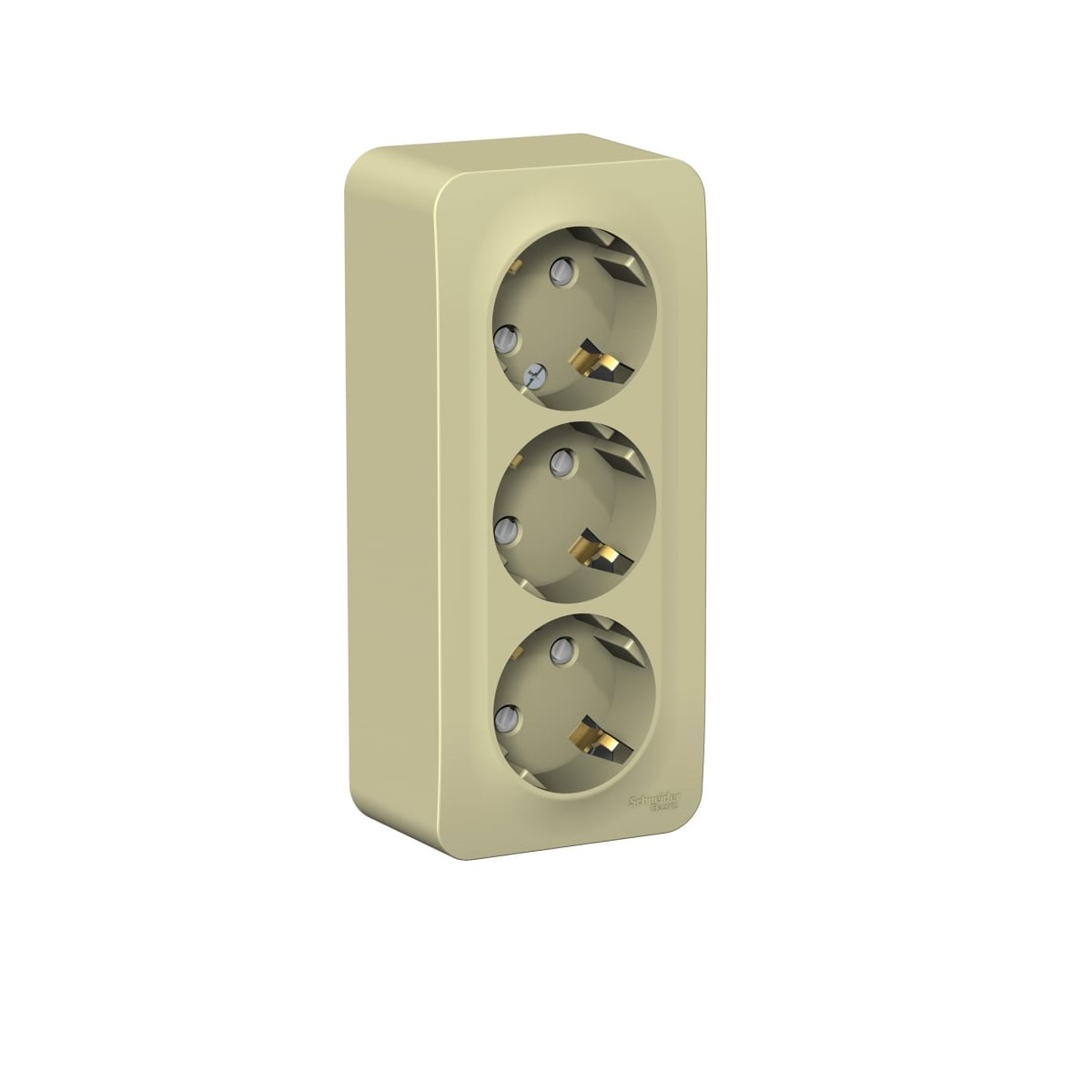 

Розетка тройная Schneider Electric Blanca 16A 250V с заземлением и шторками бежевая BLNRA011317, Бежевый, BLNRA011317 Blanca