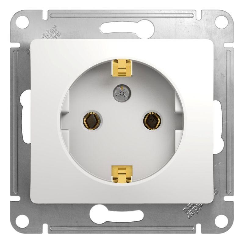 

Розетка 2К+З Schneider Electric Glossa 16A 250V белая GSL000143, Белый, GSL000143 Glossa