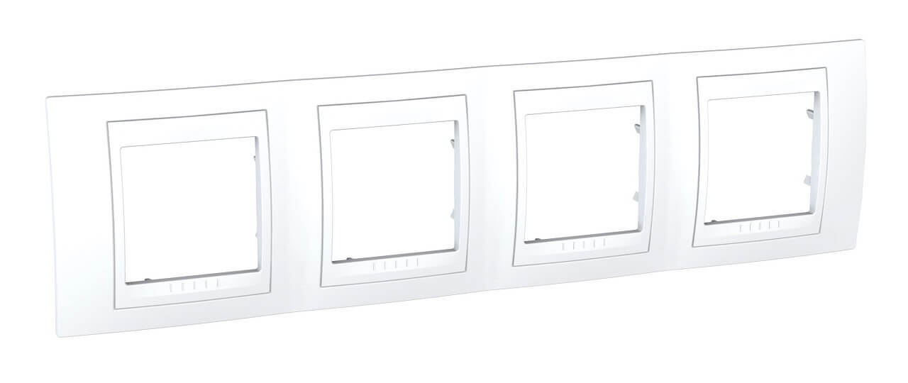 

Рамка Schneider Electric, Белый, MGU6.008.18 Unica Хамелеон (Подходит под механизмы Unica, Хамелеон, Quadro)