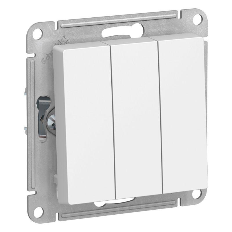 

Выключатель трехклавишный Schneider Electric AtlasDesign 10A 250V белый ATN000131, ATN000131 AtlasDesign
