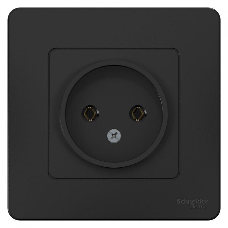 

Розетка 2К Schneider Electric Blanca 16A 250V антрацит BLNRS000016, BLNRS000016 Blanca