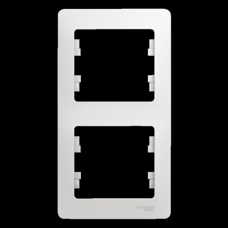 

Рамка 2-постовая Schneider Electric Glossa белая GSL000106, Белый, GSL000106 Glossa