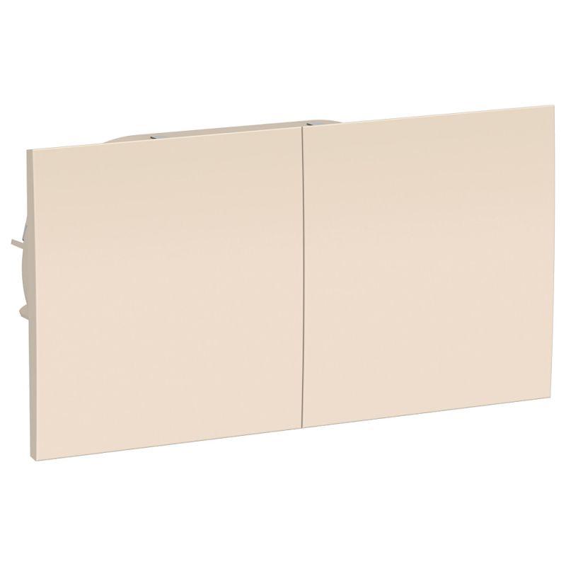 

Розетка двойная 2К+З Schneider Electric AtlasDesign 16A 250V со шторками и крышкой бежевая ATN000228, Бежевый, ATN000228 AtlasDesign