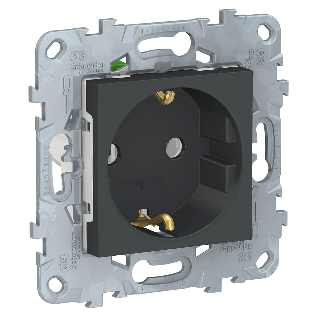 

Розетка Schneider Electric, Антрацит, NU505654 Unica New