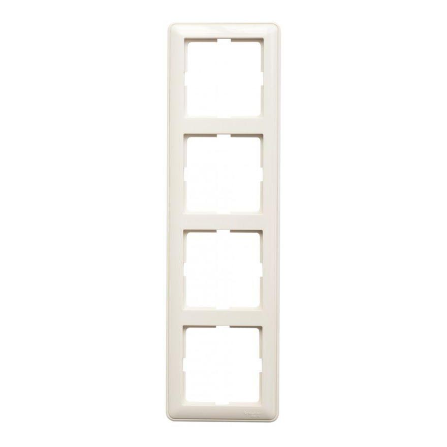 

Рамка 4-постовая Schneider Electric W59 слоновая кость KD-4-28, KD-4-28 W59