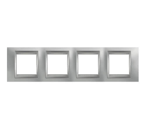 

Рамка Schneider Electric, Хром, MGU66.008.038 Unica Top (Подходит под механизмы Unica Top, Unica Class)