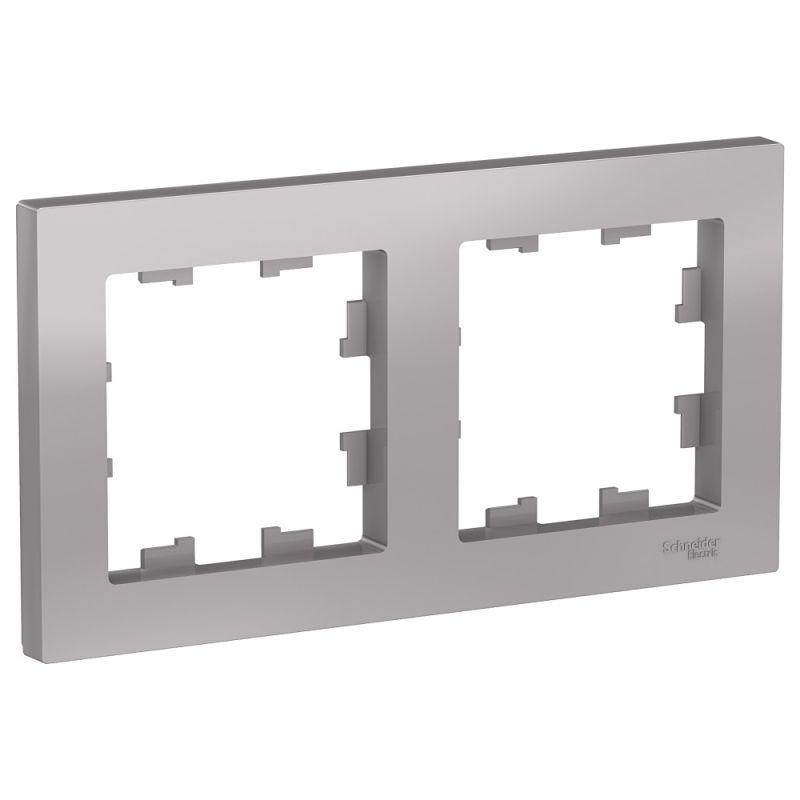 

Рамка 2-постовая Schneider Electric AtlasDesign алюминий ATN000302, ATN000302 AtlasDesign
