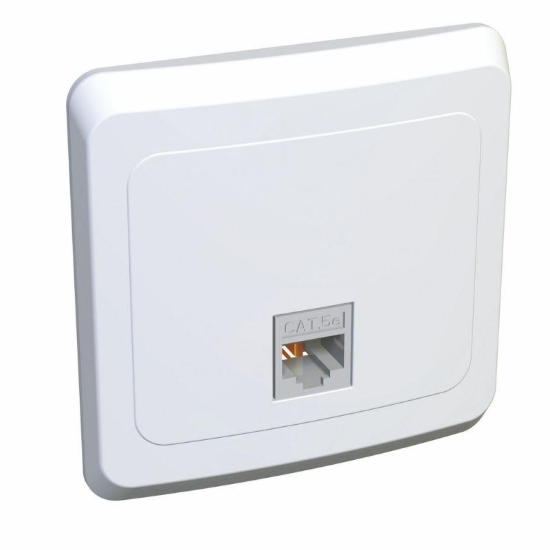 

Розетка телефонная RJ11 Schneider Electric Этюд белая TELC-001B, Белый, TELC-001B Этюд