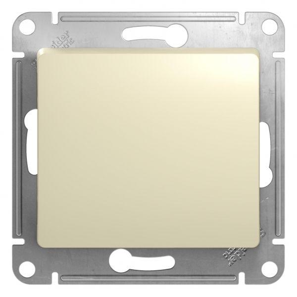 

Выключатель одноклавишный кнопочный Schneider Electric Glossa 10A 250V бежевый GSL000215, GSL000215 Glossa