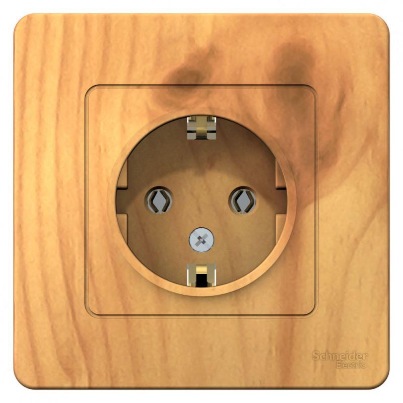 

Розетка 2К+З Schneider Electric Blanca 16A 250V ясень BLNRS001015, Дерево, BLNRS001015 Blanca