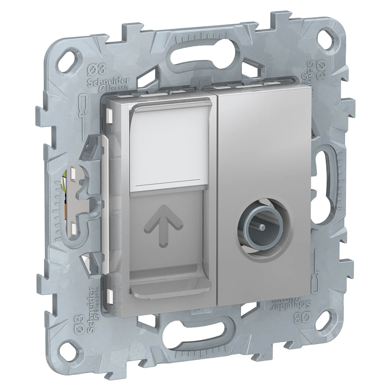 

Розетка Schneider Electric, Серый, NU547030 Unica New