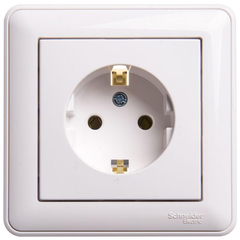 

Розетка 2К+З Schneider Electric W59 16A 250V белая RS16-154-18, Белый, RS16-154-18 W59