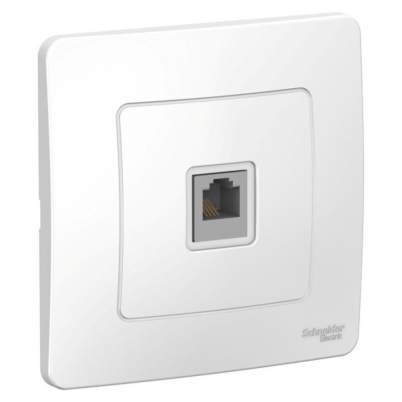 

Розетка телефонная RJ11 Schneider Electric Blanca белая BLNIS011001, Белый, BLNIS011001 Blanca