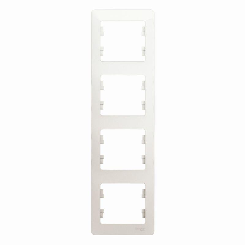 

Рамка 4-постовая Schneider Electric Glossa перламутр GSL000608, Перламутровый, GSL000608 Glossa