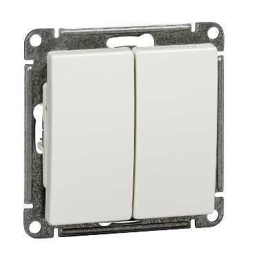

Выключатель двухклавишный Schneider Electric W59 10A 250V белый VS510-252-1-86, VS510-252-1-86 W59