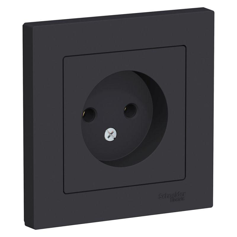 

Розетка 2К Schneider Electric AtlasDesign 16A 250V карбон ATN001040, Черный, ATN001040 AtlasDesign