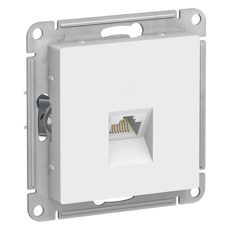 

Розетка компьютерная RJ45 Schneider Electric AtlasDesign 5e кат UTP белая ATN000186, Белый, ATN000186 AtlasDesign