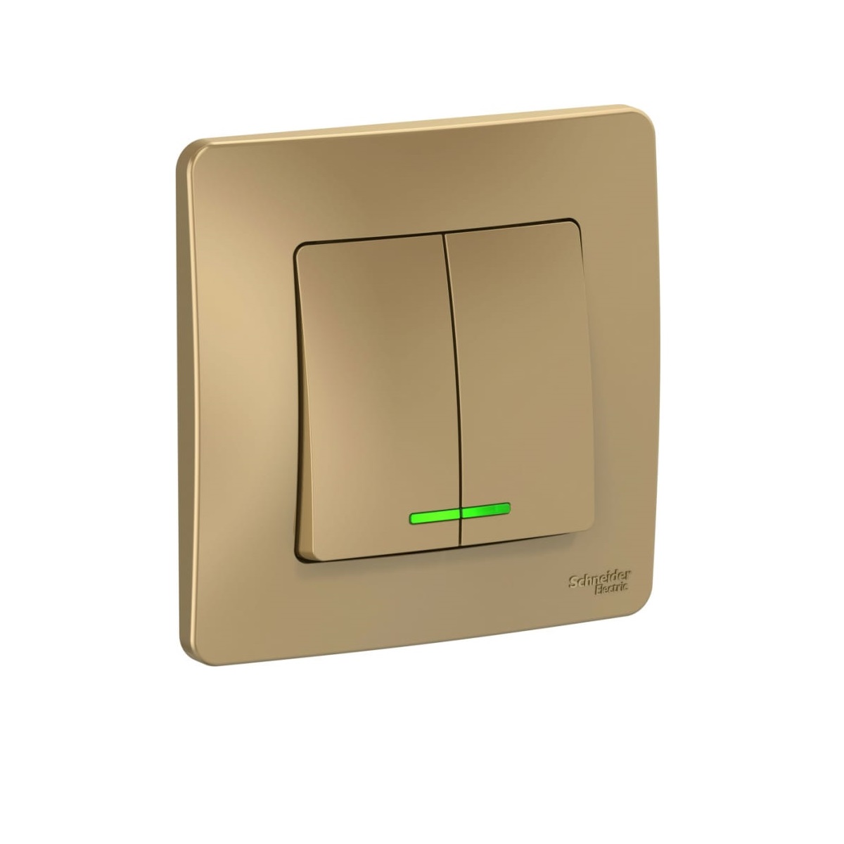

Выключатель двухклавишный Schneider Electric Blanca 10A 250V с подсветкой титан BLNVS010514, Титановый, BLNVS010514 Blanca ()