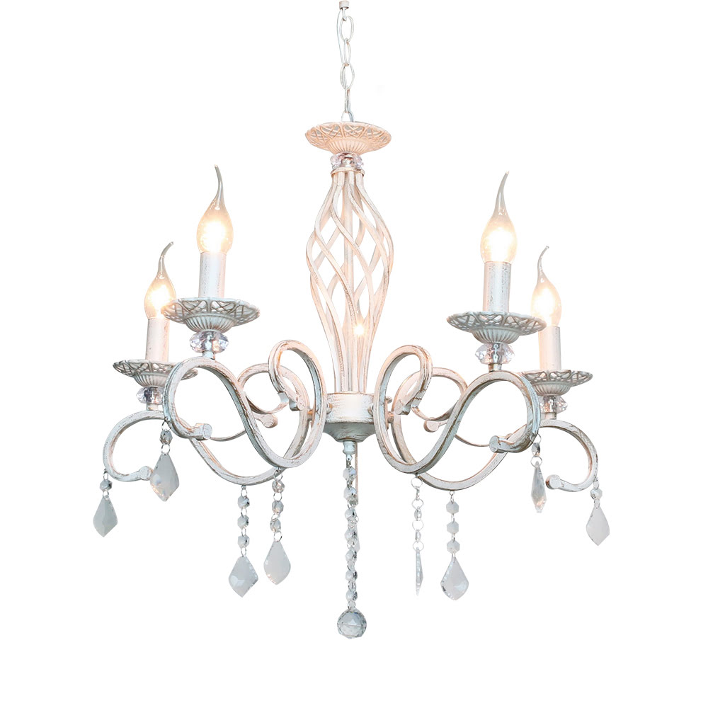 

Подвесная люстра Seven Fires Aelita WD3529/5H-WG-CL, Белый, WD3529/5H-WG-CL Aelita