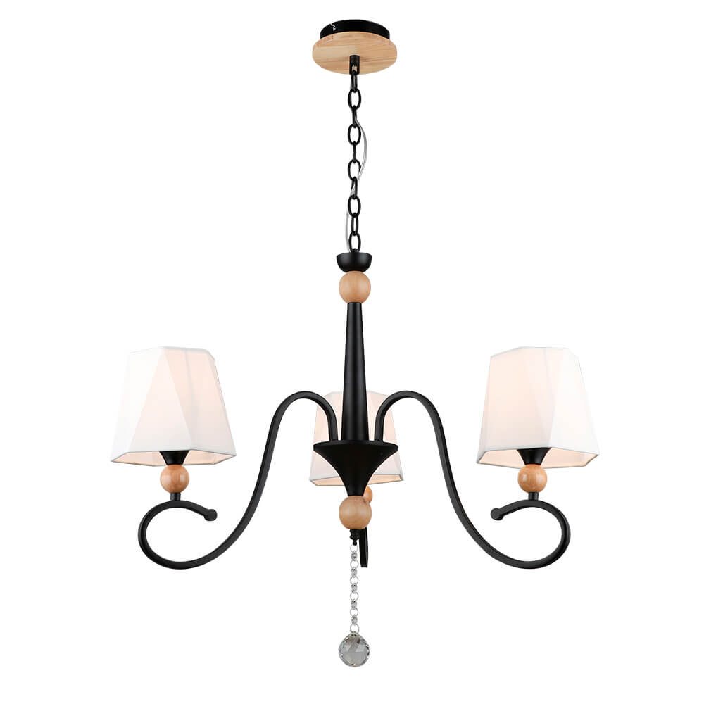 

Подвесная люстра Seven Fires Shanita WD3590/3P-BK-WT, Белый, WD3590/3P-BK-WT Shanita