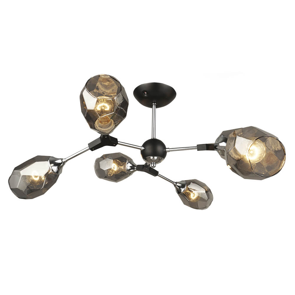 

Потолочная люстра Seven Fires Betney SF3330/6C-BK-CR-SMK, Черный, SF3330/6C-BK-CR-SMK Betney